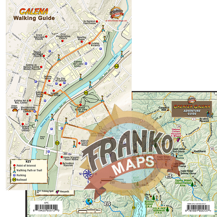 Galena Walking Guide by Franko Maps